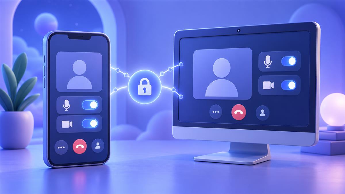 Signal 手機與電腦版通話權限檢查示意圖