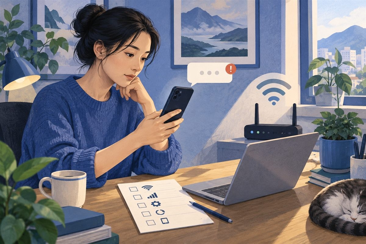 按网络连接和应用访问情况逐项检查发送异常